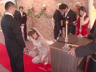 Wild Nippon Bride Fucks Herself With Her Own Sex Toy on Her Wedding Night!