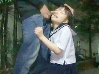 Sex-crazed schoolgirl in wet pussy nailed in the rain 'Nippon' XXX 'Tokyo' 'Thai' 'China'.
